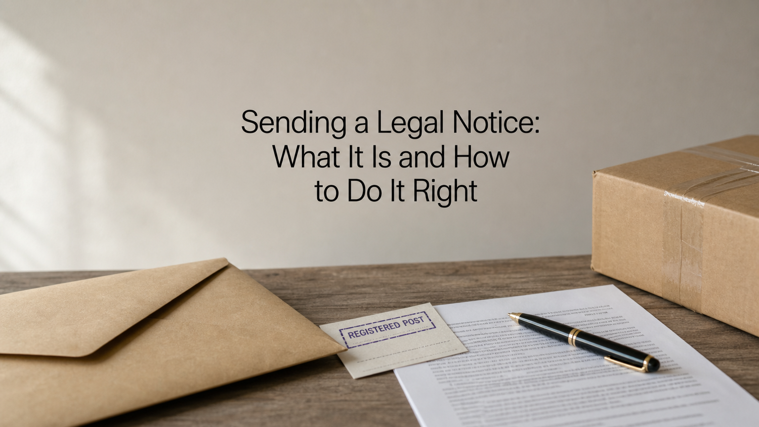 Sending a Legal Notice: What It Is and How to Do It Right