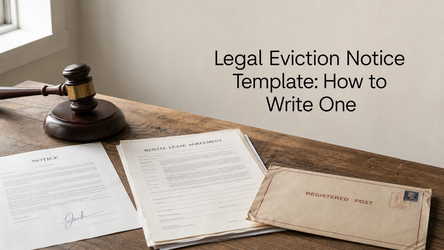 Legal Eviction Notice Template: How to Write One