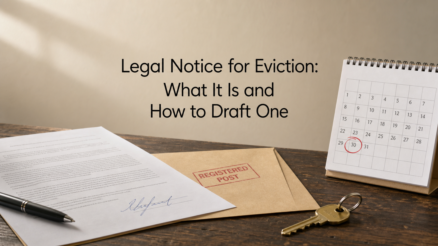 Legal Notice for Eviction: What It Is and How to Draft One