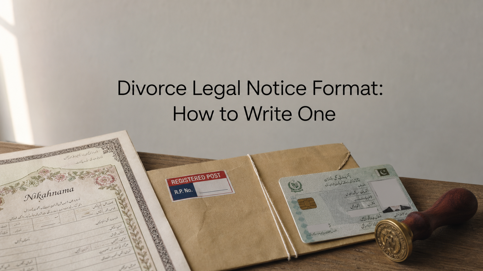 Divorce Legal Notice Format: How to Write One