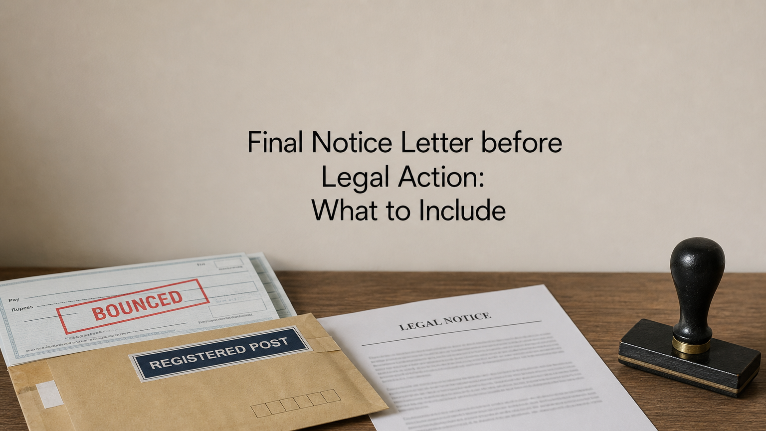 Final Notice Letter before Legal Action: What to Include