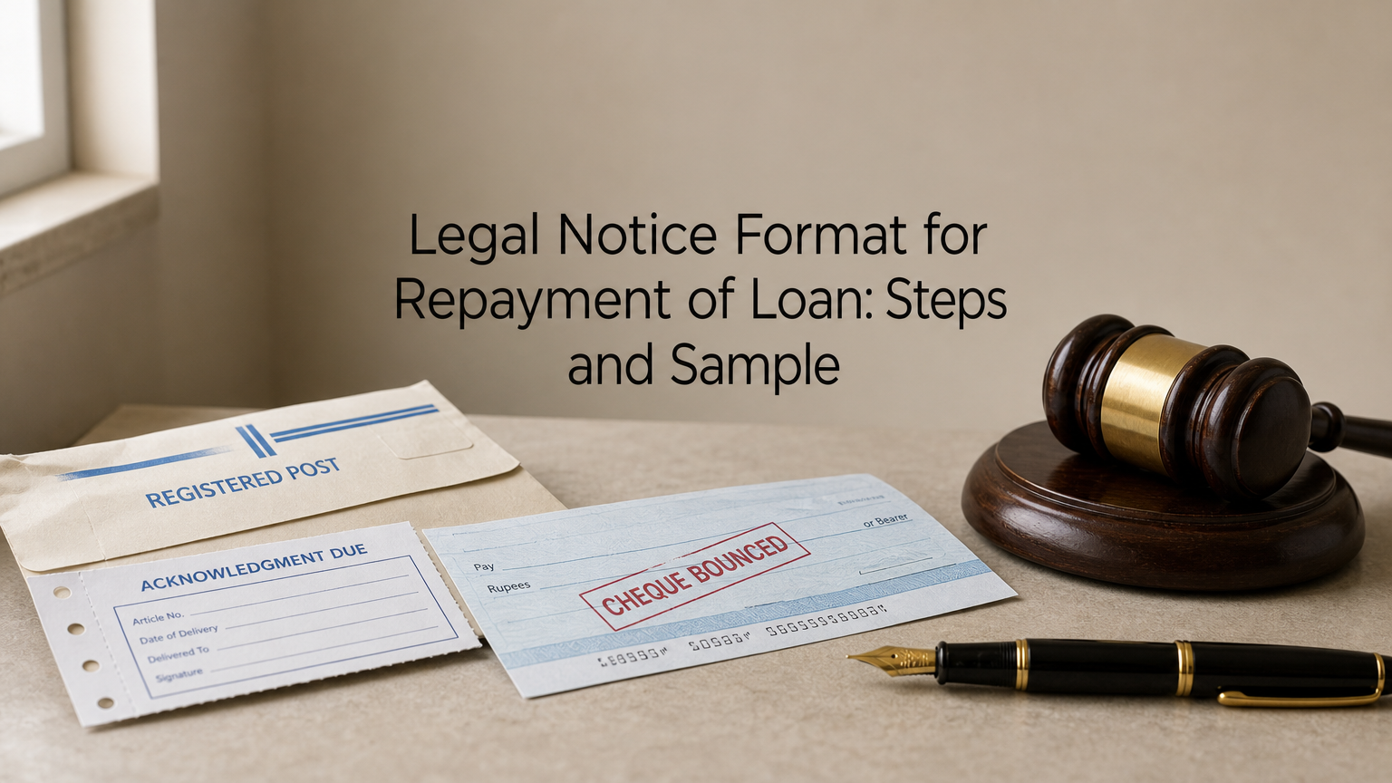 Legal Notice Format for Repayment of Loan: Steps and Sample